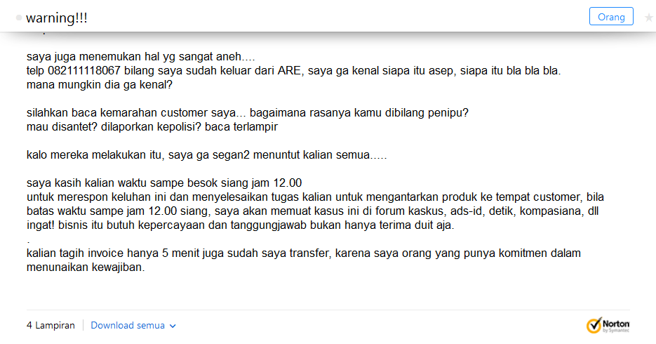 pengiriman 3 minggu belum sampe ke customer