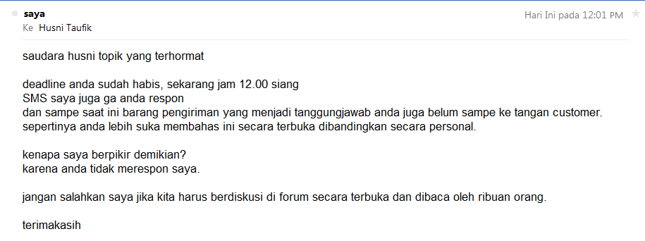 pengiriman 3 minggu belum sampe ke customer