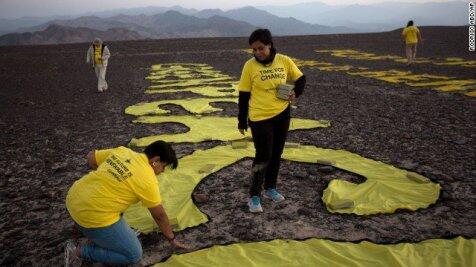 Rusak situs warisan dunia, Greenpeace dituntut pemerintah Peru