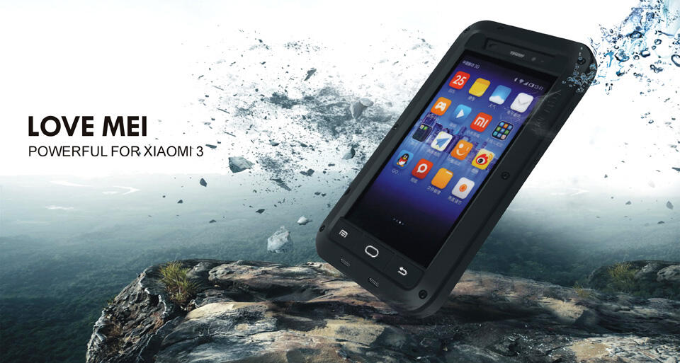Alumunium metal bumper lovemeii lunatik xiaomi redmi 1s,MI3,MI4,note case,casing