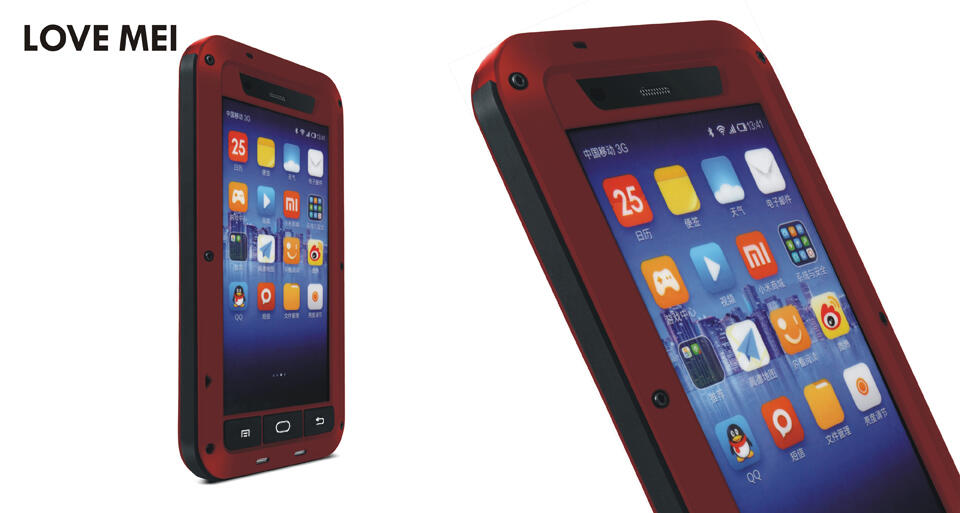 Alumunium metal bumper lovemeii lunatik xiaomi redmi 1s,MI3,MI4,note case,casing