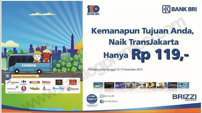 Promo HUT BRI Tiket Trans Jakarta Rp. 119 BOHONG!!!