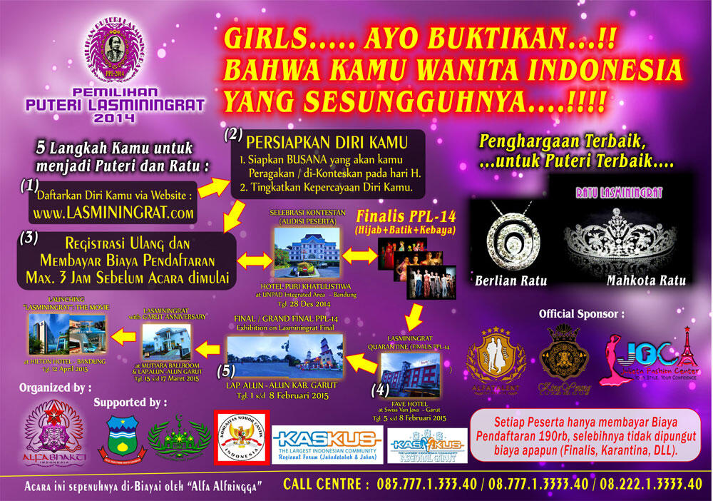 PEMILIHAN PUTERI LASMININGRAT 2014 DAN GARUT FASHION WEEK 2015