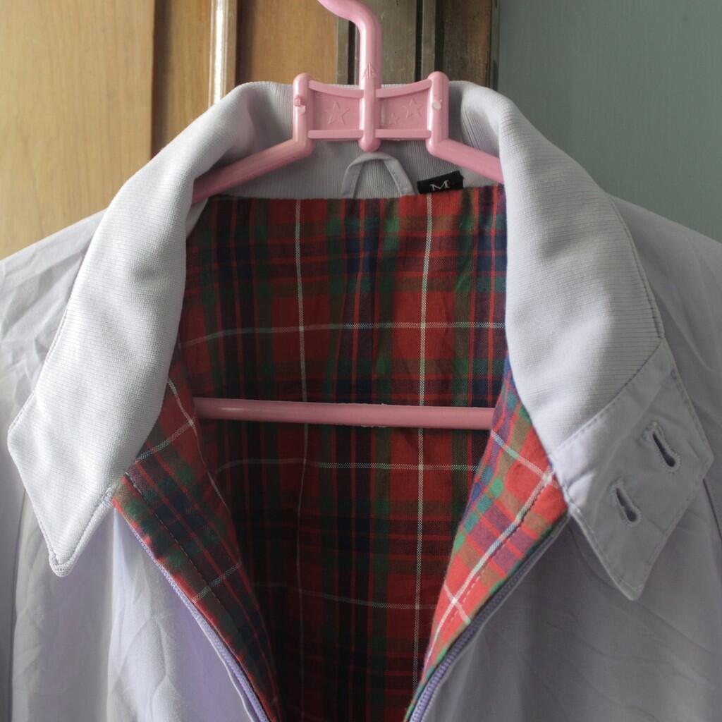 jaket harrington ungu muda jogja