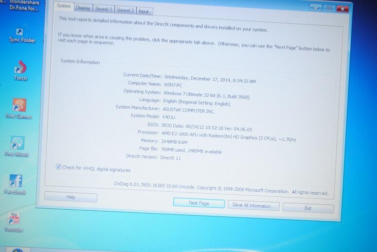 ASUS X401U * E2 1800 * FULLSET * HITAM * MULUS