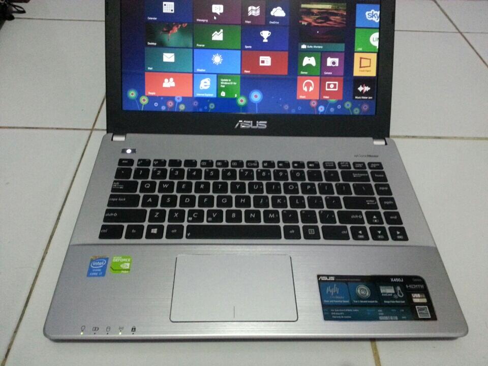 Super Gaming Asus X450JF Core i7 Haswell Hardisk 1 TERA Vga Nvidia 745M Fullset