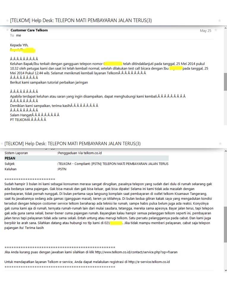 Telkom: Telepon Mati Pembayaran Jalan Terus