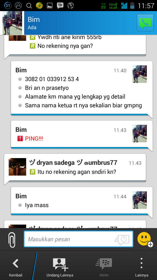 Surat terbuka untuk id talenta.bahari / rek 308201033912534 a.n Nur Prasetyo