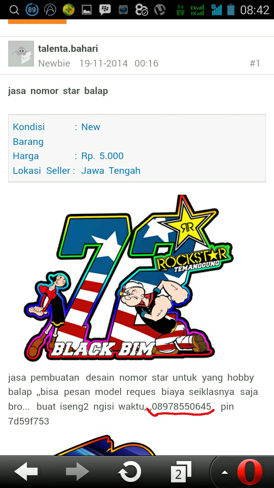 Surat terbuka untuk id talenta.bahari / rek 308201033912534 a.n Nur Prasetyo