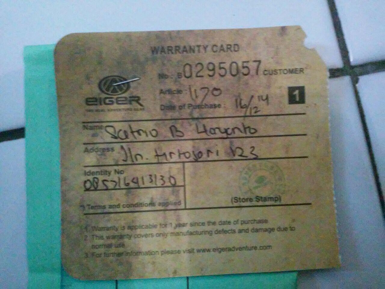 Jual Carrier Eiger
