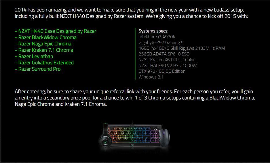RAZER END OF YEAR GIVAWAYS