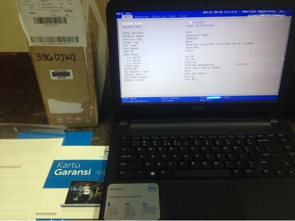 bnob sisa project dell 3421 i3 murah surabaya