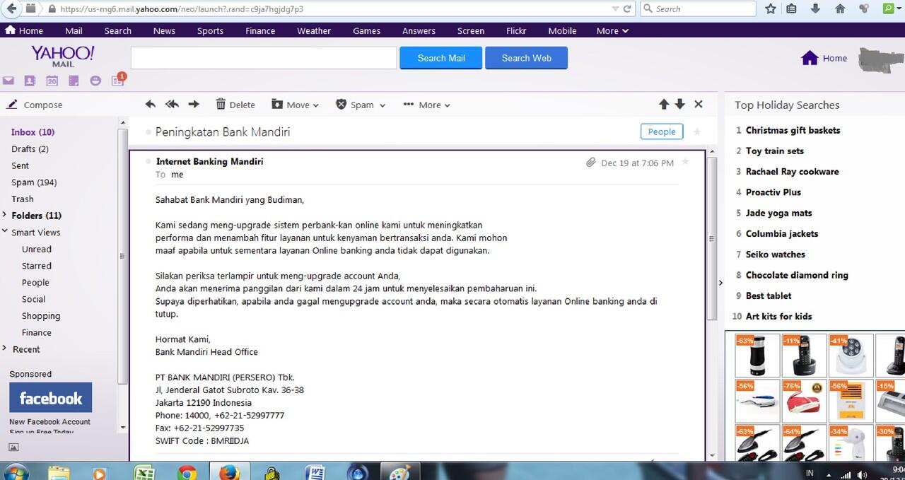 Hati" Gan Penipuan Berkedok BANK MANDIRI INTERNETBANKING. Waspadalah!