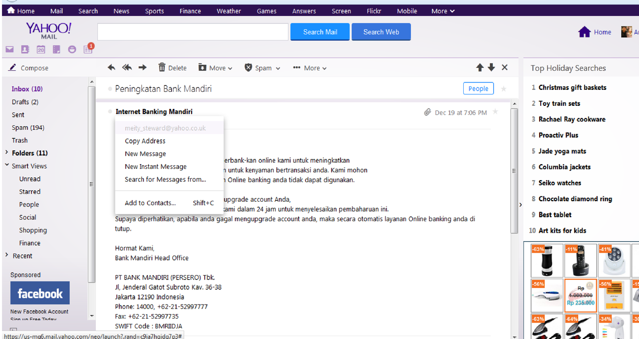 Hati" Gan Penipuan Berkedok BANK MANDIRI INTERNETBANKING. Waspadalah!