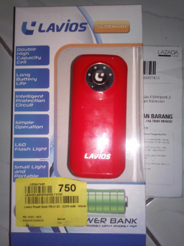 PB LAVIOS 512C 5200 mAh RED