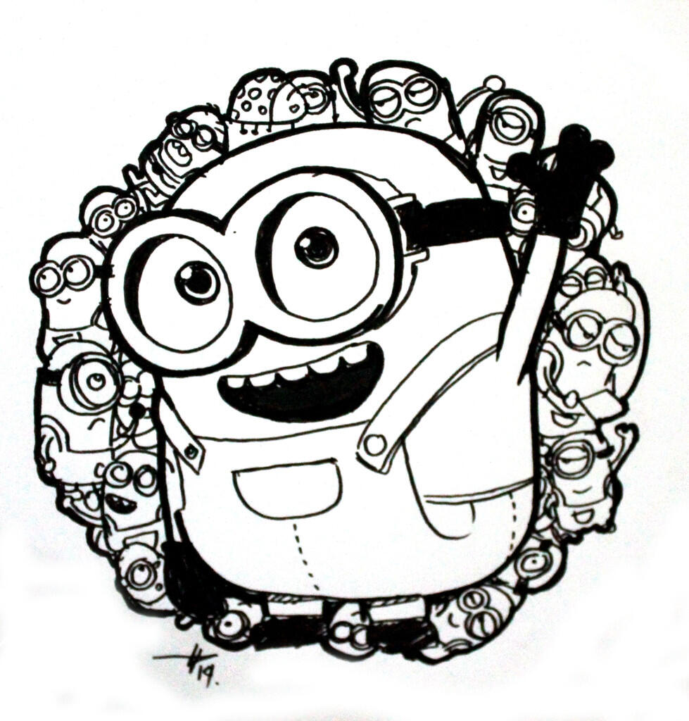 Doodle Art pakek carakter Minion  KASKUS