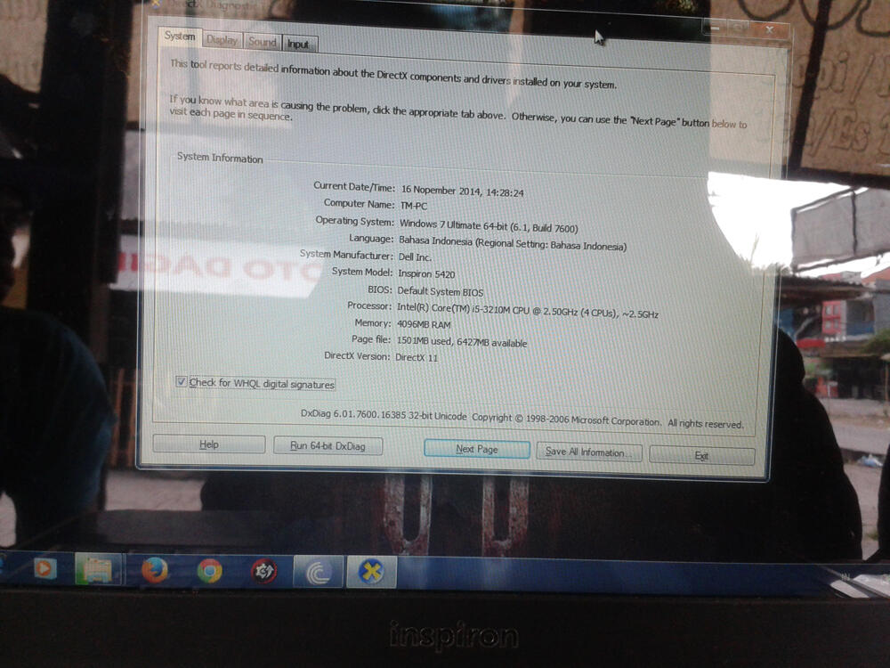 DELL INSPIRON 5420 - CORE I5 - NVIDIA 630.