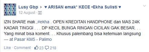 need info! PENIPUAN SKALA BESAR MODUS INVESTASI DAN KREDIT PALEMBANG, JAMBI MASUK!! 