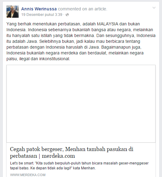 Awas, Jangan percaya status akun fb pemecah bangsa ini