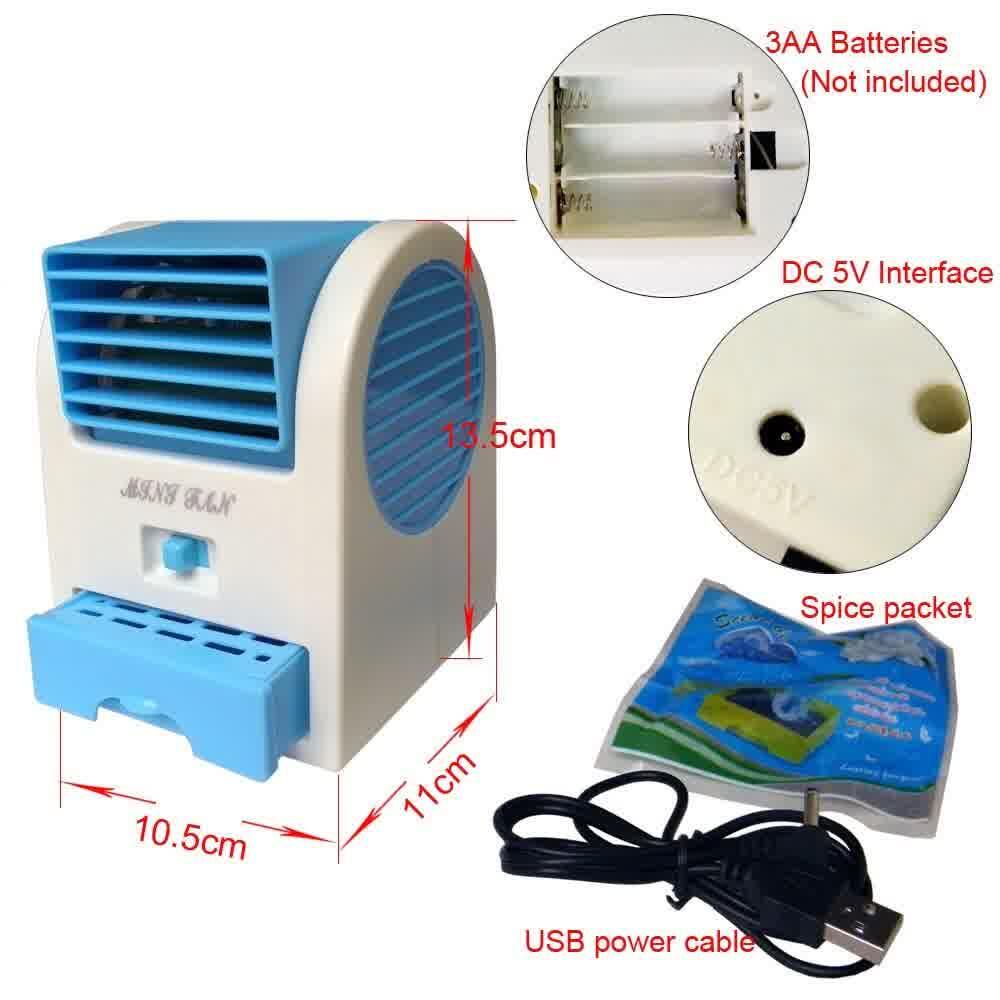 AC Duduk Mini Portable Fragrance Handy Cooler Bladeless Fan. Termurah!!!!