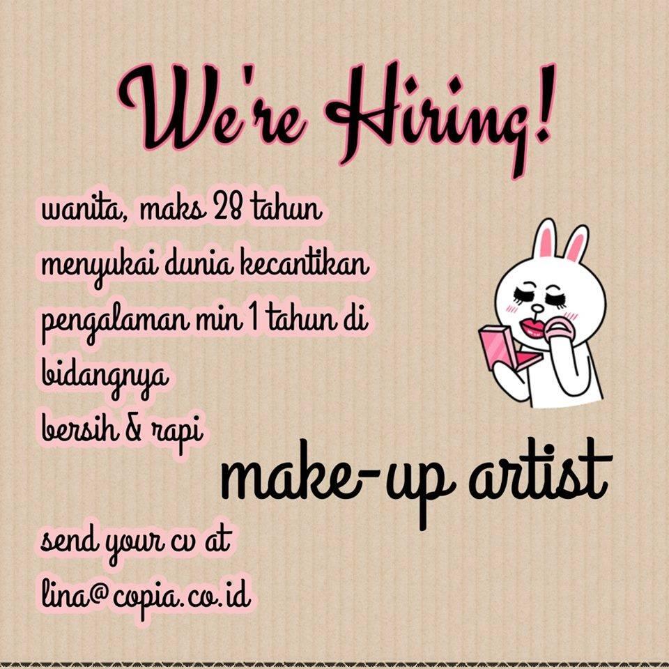 LOWONGAN KERJA MAKE UP ARTIST