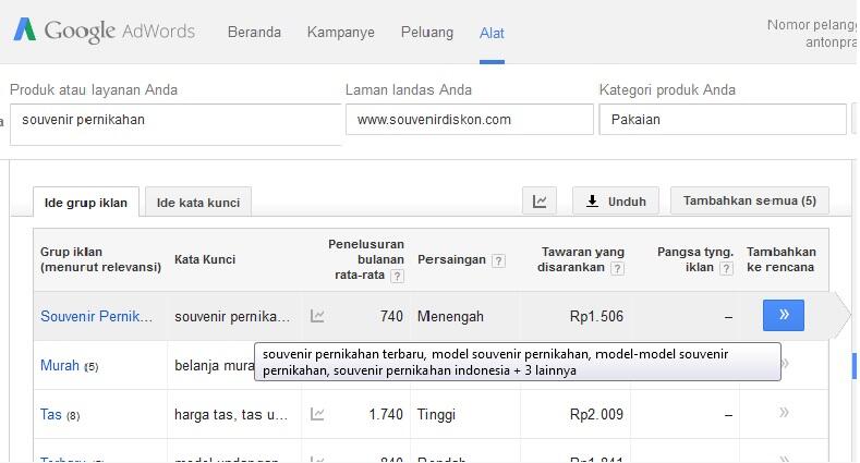 CARA MENCARI IDE USAHA DENGAN GOOGLE KEYWORD PLANER