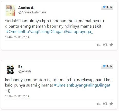 Omelan Ibu yang Paling Diingat