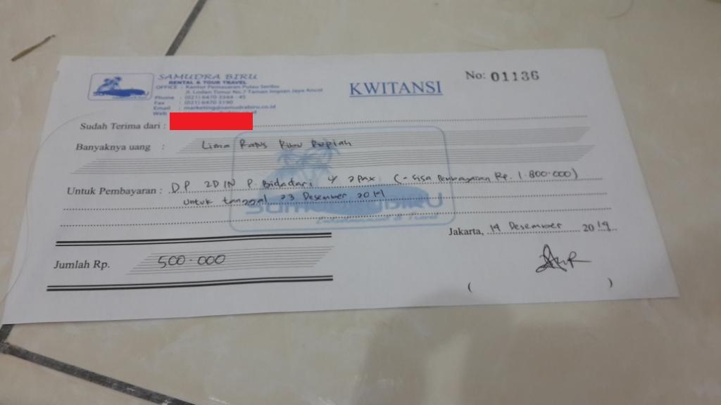 KECEWA DITIPU OLEH OCEAN TOUR TRAVEL ASIA / SAMUDRA BIRU ANCOL