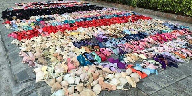 Rampok spesialis celana dalam dan BH di China tertangkap