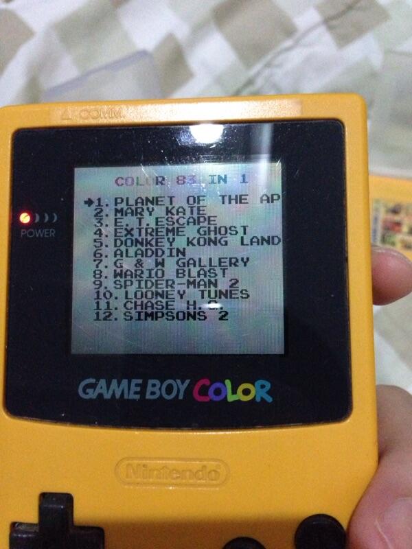 Wts gameboy color rare + 3 kaset nya