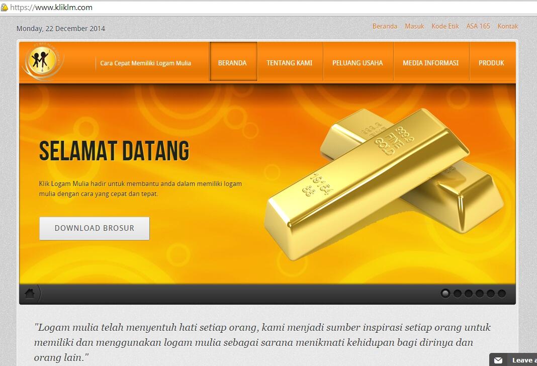 MLM LOGAM MULIA TERDAHSYAT