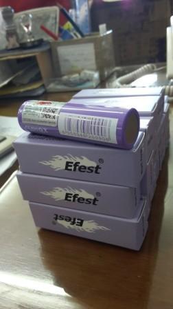 Battery Efest dan Charger Nitecore Jakarta