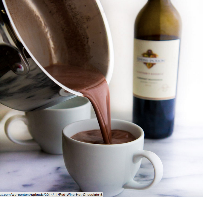 Tips membuat Red Wine Hot Chocolate