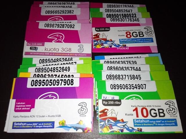 Tri Aon 10 gb 8 gb 6 gb 5 gb 3 gb 2 gb Murah