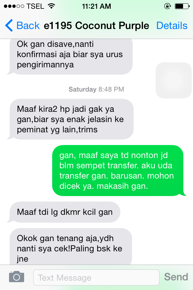Surat Terbuka, penipuan a/n Arthur Rusian, HP Samsung e1195