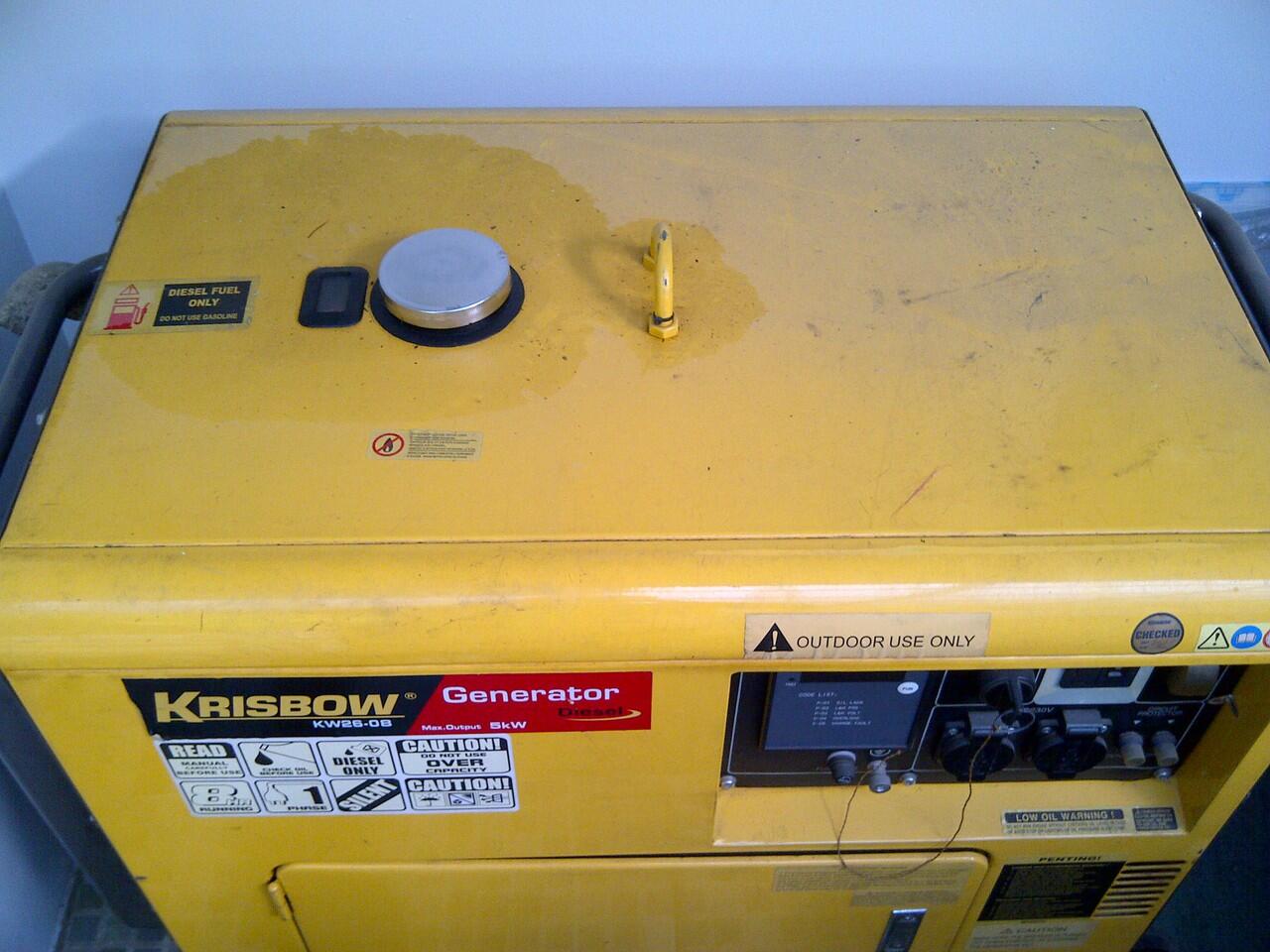 Terjual Genset Krisbow  KW26 08 5  kVA  Diesel Silent KASKUS