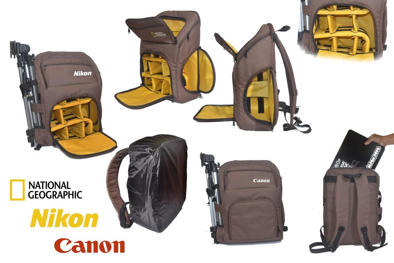 TAS KAMERA NATIONAL GEOGRAPIC RANSEL, SLEMPANG NIKON CANON. MURAH