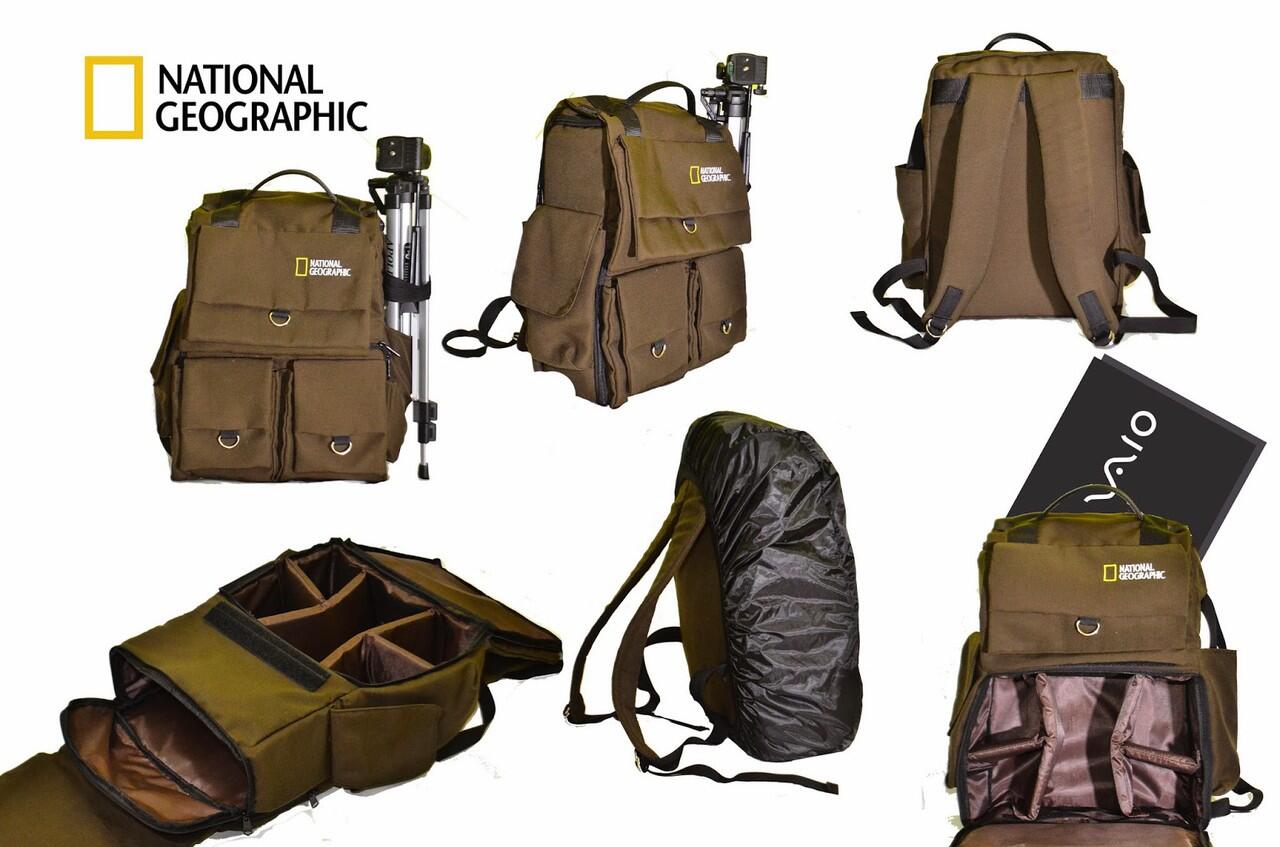 TAS KAMERA NATIONAL GEOGRAPIC RANSEL, SLEMPANG NIKON CANON. MURAH