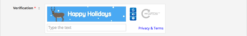 Keren gan CAPCAY (Recaptcha) Special Holidays
