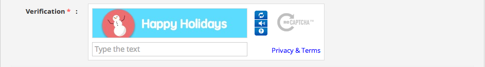 Keren gan CAPCAY (Recaptcha) Special Holidays