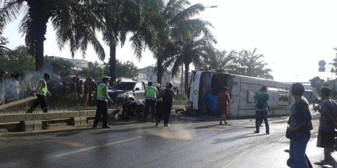 Supir bus Damri tewas di Daan Mogot karena hindari motor