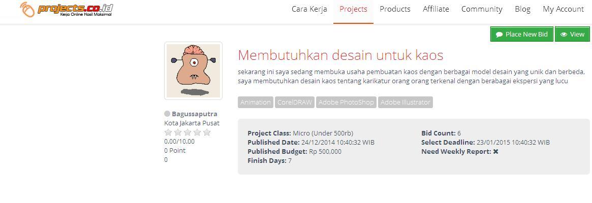 &#91;LOWONGAN FREELANCE&#93; Membutuhkan desain untuk kaos