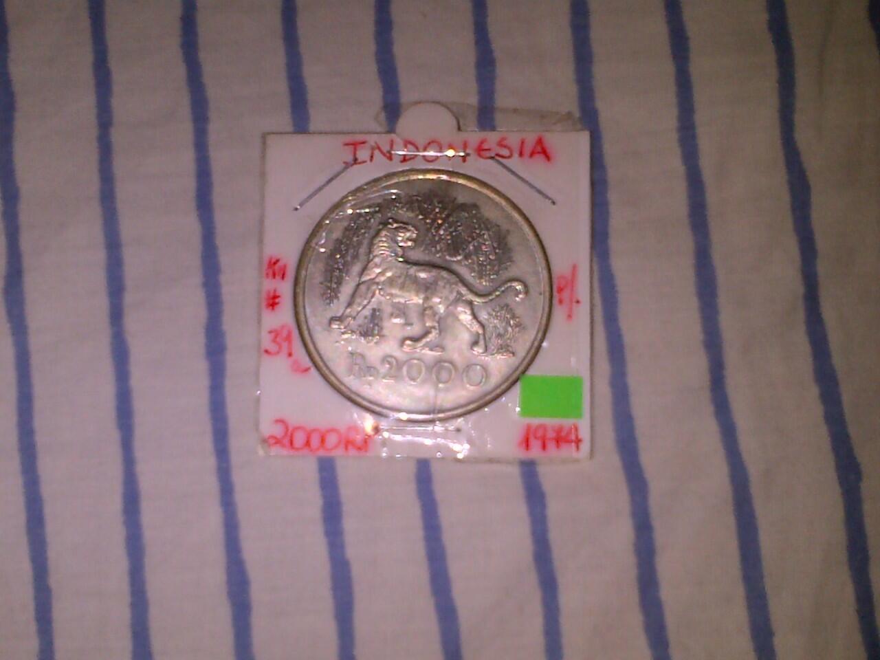 Uang koin perak Macan 1974 & Babi Rusa 1987 WWF Silver Coin Proof