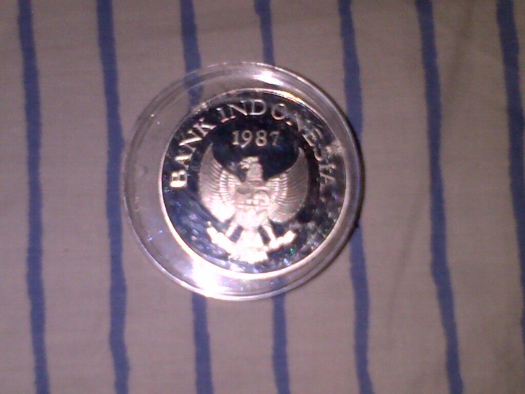 Uang koin perak Macan 1974 & Babi Rusa 1987 WWF Silver Coin Proof