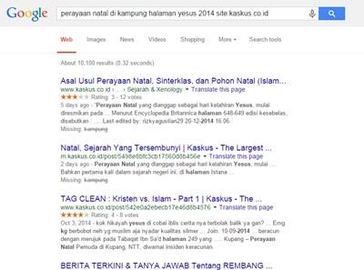 Suasana Natal 2014 di Kampung Halaman Yesus