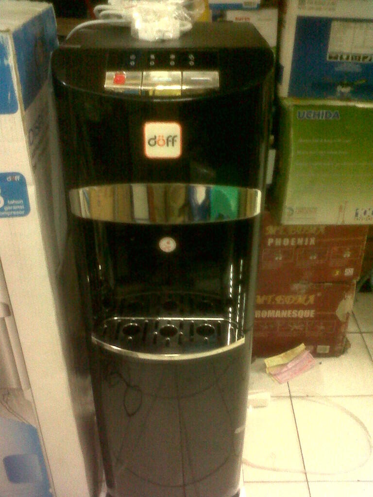 maspion doff dispenser new galon bawah dw 102 hitam silver