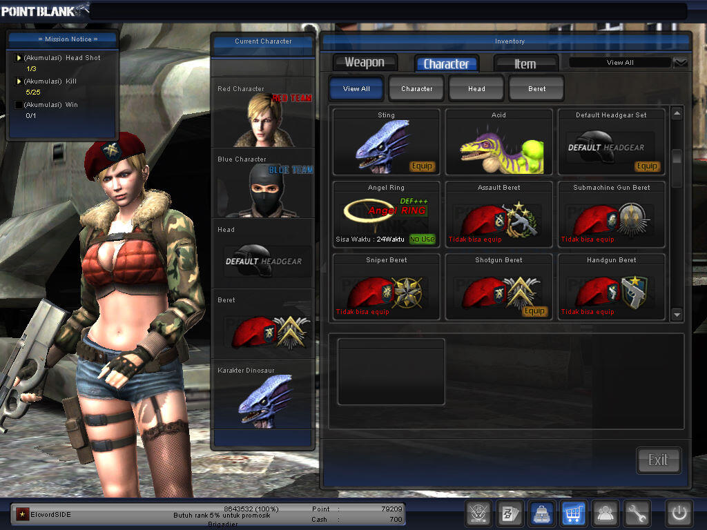 Jual char point blank B1