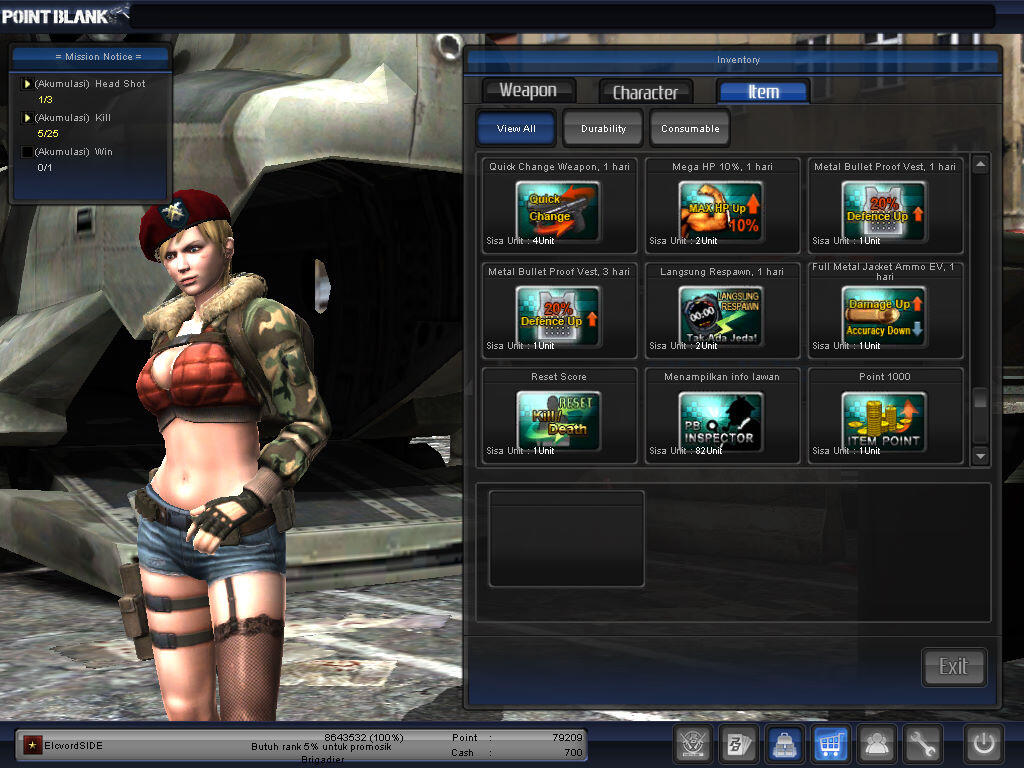 Jual char point blank B1