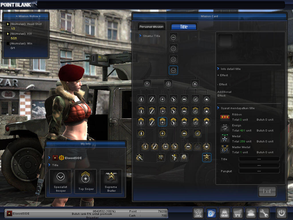 Jual char point blank B1
