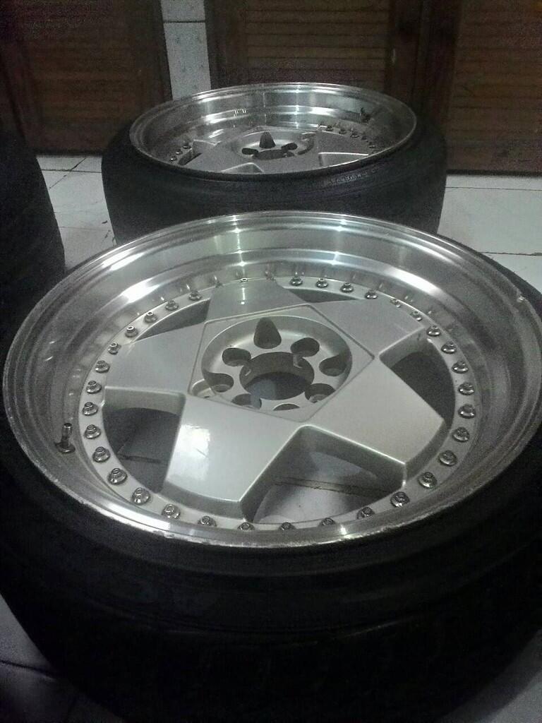 jual velg borbet r17 8,5-10 ban 205/40 - 215/40